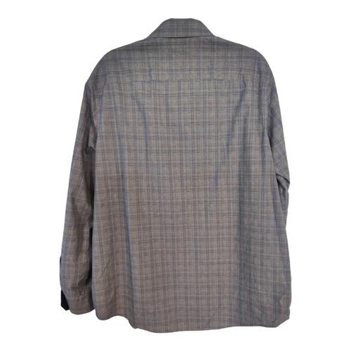 Tasso Elba Mens Shirt Size XL Blue Check Plaid Polo EUC - Picture 2 of 7
