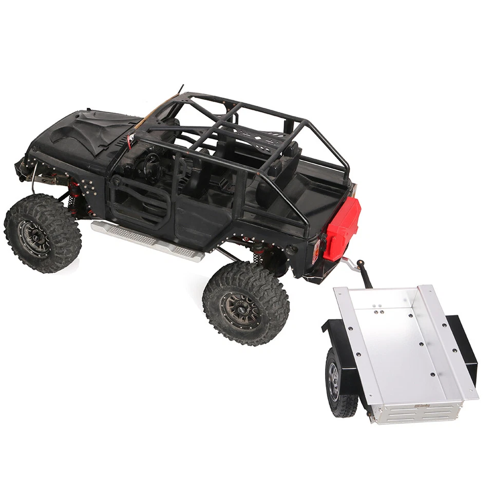 DIY Aluminium Anhänger für 1/10 D90 SCX10 90046 RC Crawler Upgrade Teile Zubehör - Bild 2 von 4