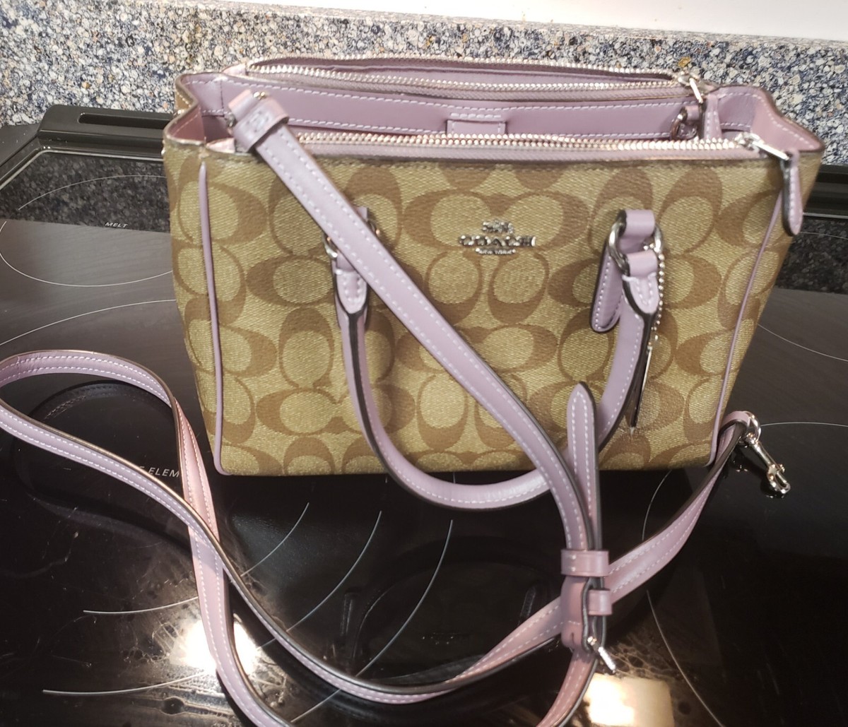 Coach Mini Surrey Satchel Crossbody Signature Canvas F67027