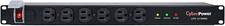 Cyber Power CPS-1215RMS Basic PDU, 120V/15A, 12 Outlets, 15ft Power Cord