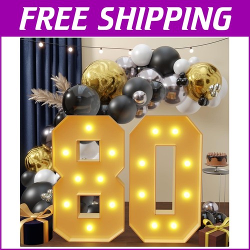 3FT Premium Marquee Light Numbers - Perfect for Birthdays and Celebrations