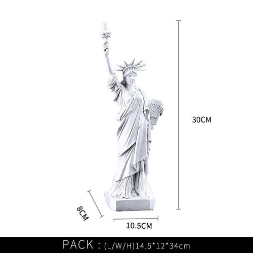 30 cm Ciudad-Recuerdos Estatua de la Libertad Escultura Decoración del Hogar Resina Patrimonio Regalo - Imagen 7 de 20