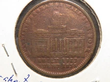 1827 Hard Times Token, Cleaned, Rough Surfaces