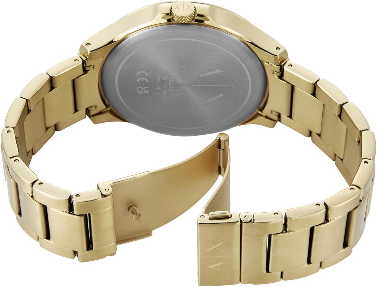 A|X Armani Exchange] Watch Hampton AX2461 Men's Gold | eBay