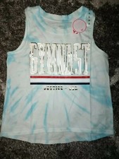 Girls justice gymnastics tye dye tank size 10 new