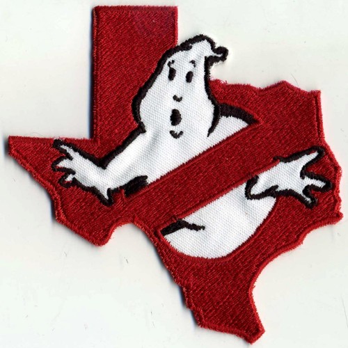 Texas State - Embroidered Ghostbusters No Ghost Iron on Patch - 第 1/3 張圖片