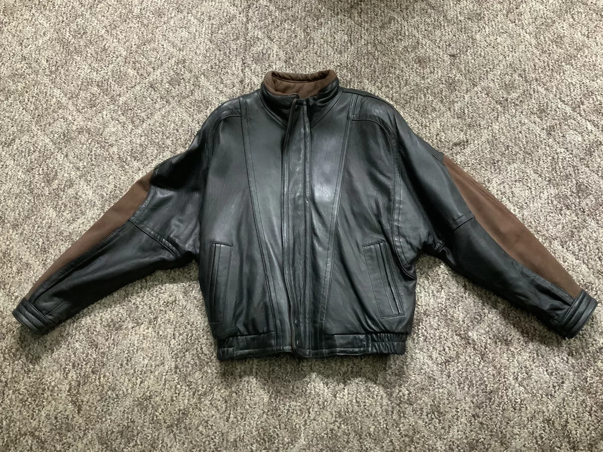 Vintage Men’s Midway Leather (Bomber) Jacket (Size 44)