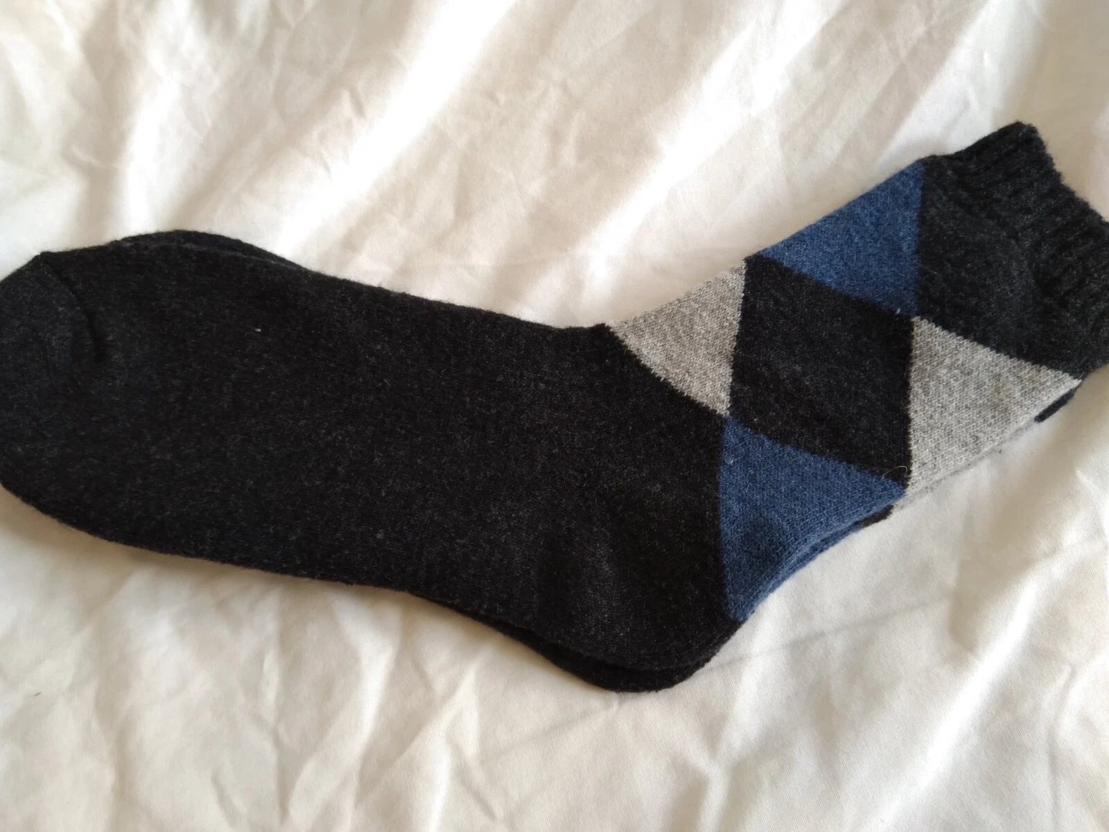 Mens winter Socks warm wool socks check boot socks Comfortable Sock