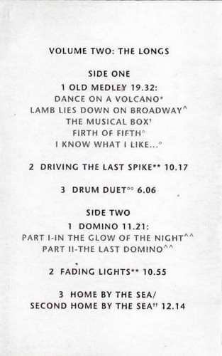 GENESIS LIVE THE WAY WE WALK VOL 2 THE LONGS CASSETTE ALBUM Soft Rock, Synth-pop - Picture 3 of 12