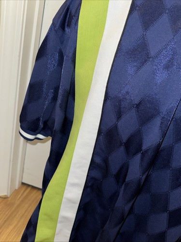 Vintage 90s Adidas Soccer Jersey Mens XL Striped Diamond - 第 5/8 張圖片