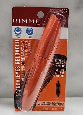 1,-Rimmel Scandaleyes mascara #002 Black Brown.