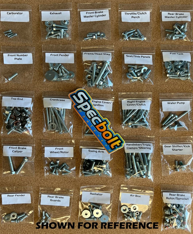 Kit de pernos de restauración RM125 para Suzuki RM 125 81-07 Specbolt OEM acabado de zinc Foto 2 de 4
