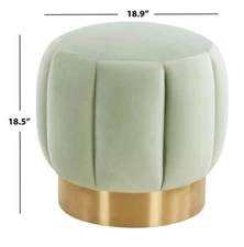 Safavieh MAXINE CHANNEL TUFTED OTTTOMAN, Reduced Price 2172732151 SFV4707K