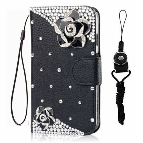 Women Leather Zipper Card Holder Magnetic Wallet Crossbody Phone Case For iPhone - Picture 14 of 14