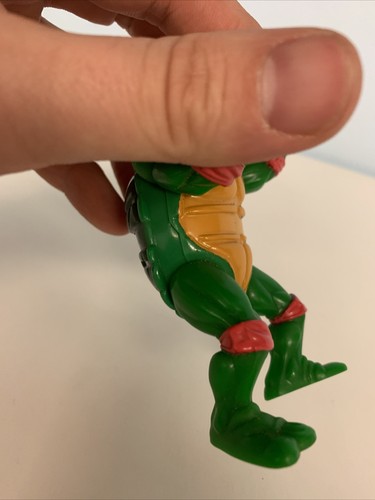 TMNT Wacky Action Breakfightin Raphael 1989 Ninja Turtles Figur - Bild 12 von 12