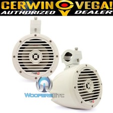 CERWIN VEGA VMC65W WHITE GLOSS 6.5" 2-WAY TWEETER MARINE BOAT TOWER SPEAKERS NEW