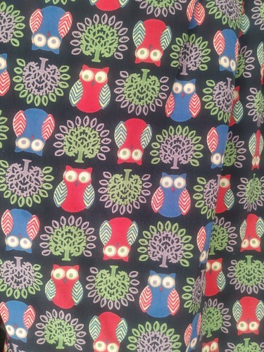Ezra top small blouse shirt owl split back long sleeve EUC - Picture 8 of 12