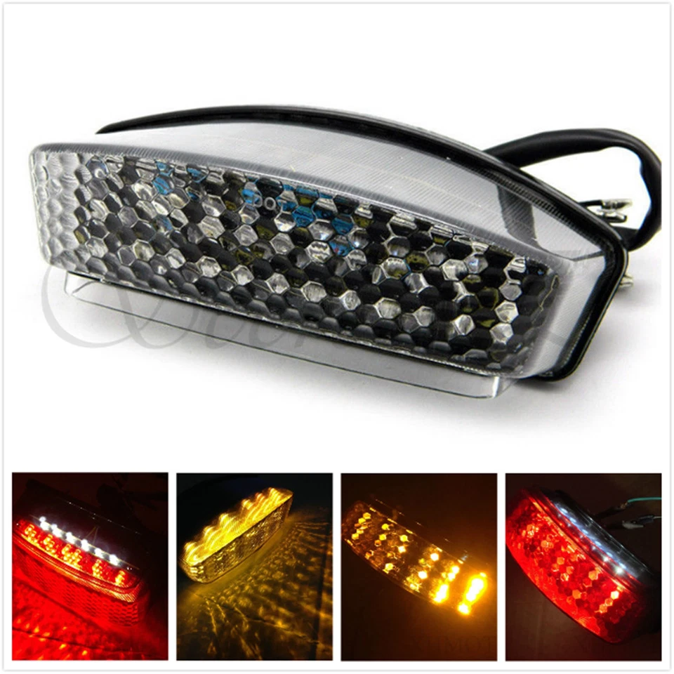 Clear LED Tail Light For Ducati Monster 400/600/620/695/750/800/900/1000 94-2008 — 第 2/4 张图片