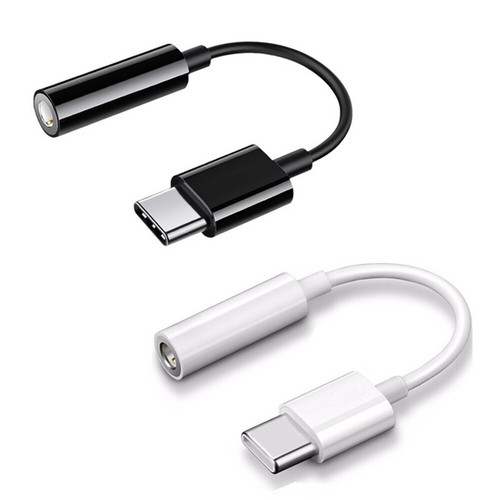 USB-C Type C Adapter Port to 3.5MM Aux Audio Jack Earphone
