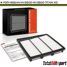 Engine Air Filter for Nissan TITAN XD 2016-2023 NV2500 NV3500 2017-2021 V8 5.6L