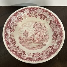 Barratts Staffordshire “Elizabethan” Red 9 inch Diameter Deep Serving Bowl
