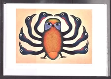GUARDIAN OWL by Nunavut Inuit artist Kenojuak Ashevak - New 6" x 9" Art Card