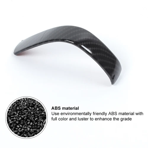 Carbon Fiber ABS Central Gear Shift Knob Trim Cover Fit For Ford Mustang 2010-14 - Foto 8 di 15
