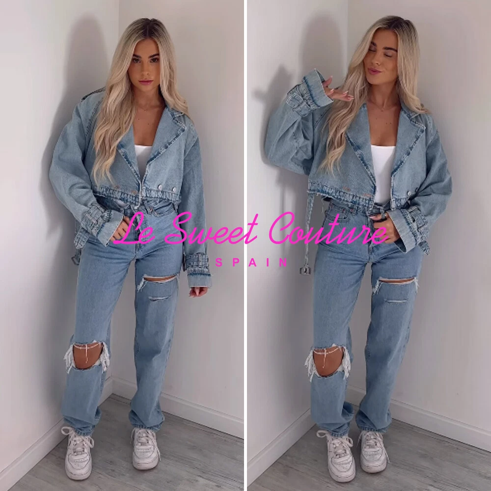 Zara Hooded Denim Jacket