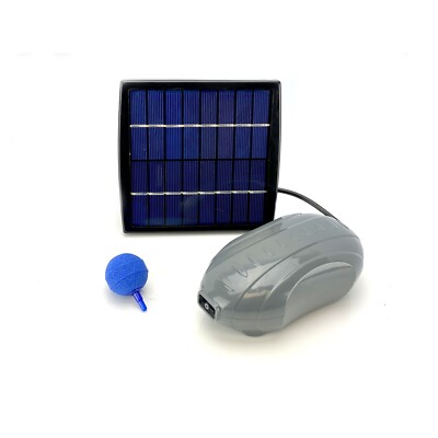 AEO Solar Powered Air Pump Kit: one Airing Stone, 2LPM Air Pump&1.5W Solar Panel