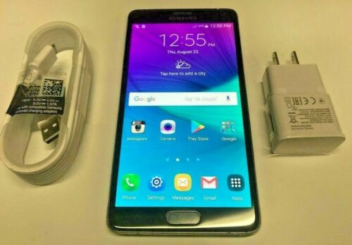 Samsung Galaxy Note4 N910V - 32 GB -Black (Verizon unlocked) SBI on Screen - Afbeelding 1 van 4
