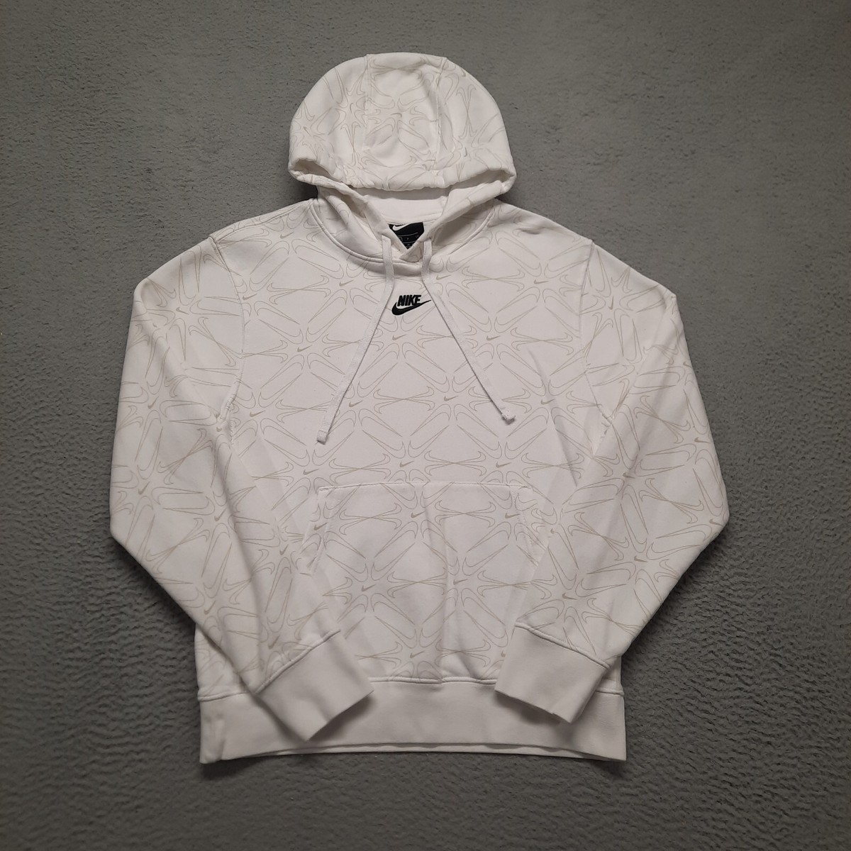 small white nike hoodie