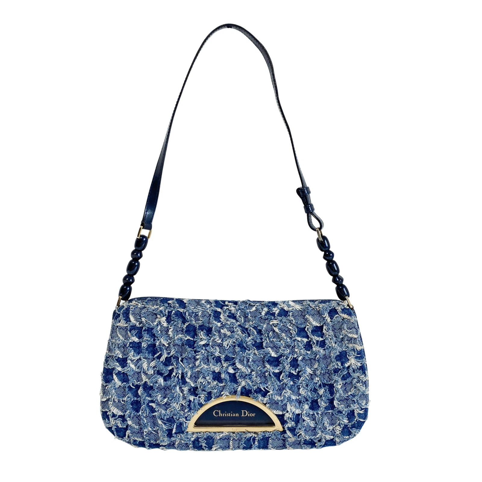 Sac bandoulière DIOR édition limitée Malice bleu perle denim