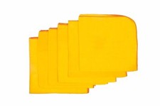 5 Dozens 100 Pure Cotton Yellow Flannel Dusters Cleaning Polishing Cloths