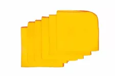 3 Dozens 100% Pure Cotton Yellow Flannel Dusters Cleaning Polishing Cloths 
