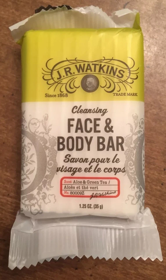 JR WATKINS Face & Body Bar Aloe & Green Tea (LOT OF 9) Travel Size Soap 1.25 oz - Image 2 of 4