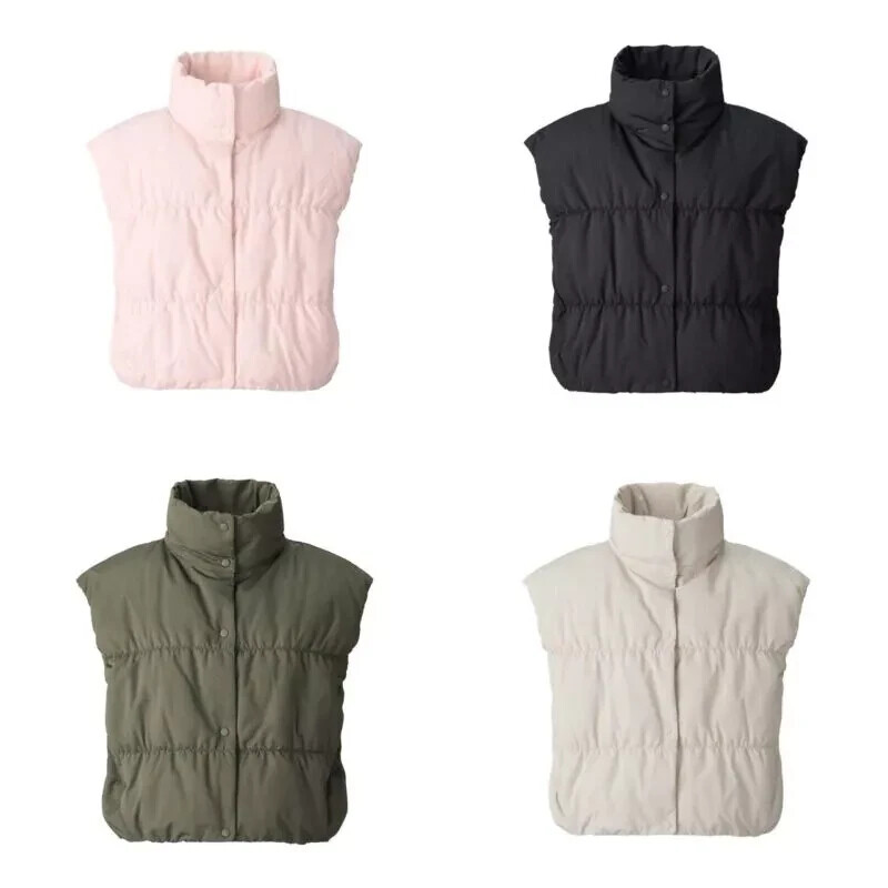 UNIQLO :C Down cropped vest XS-3XL BLACK/PINK/BEIGE/OLIVE UNIQLO :C Down cropped vest XS-3XL BLACK/PINK/BEIGE/OLIVE
