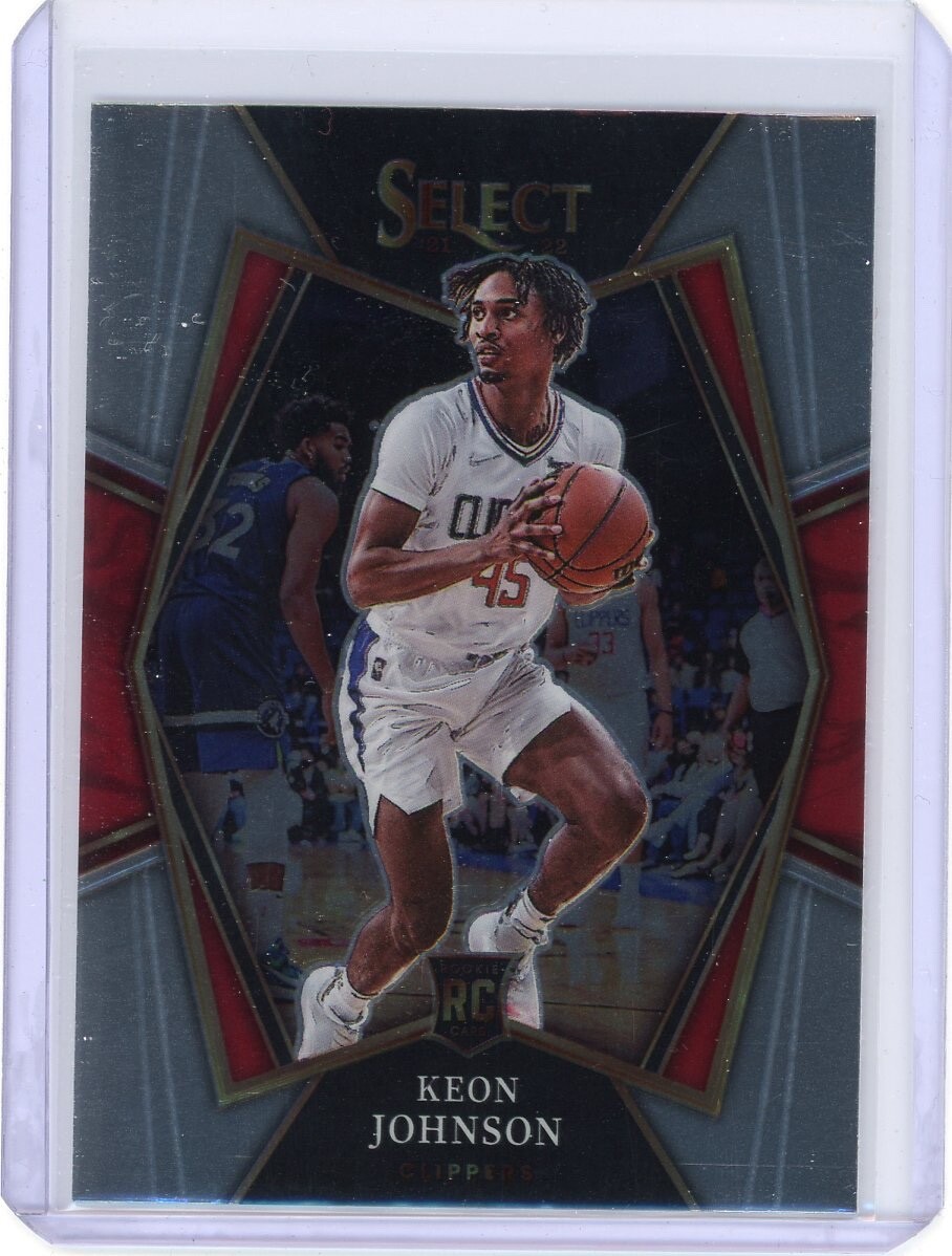 2021 SELECT RC KEON JOHNSON PREMIER LEVEL #115 LOS ANGELES CLIPPERS NEAR MINT NM