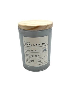 Scentsational Neroli & Sea Salt Natural Coconut & Soy Wax Blend Candle, 11 Oz