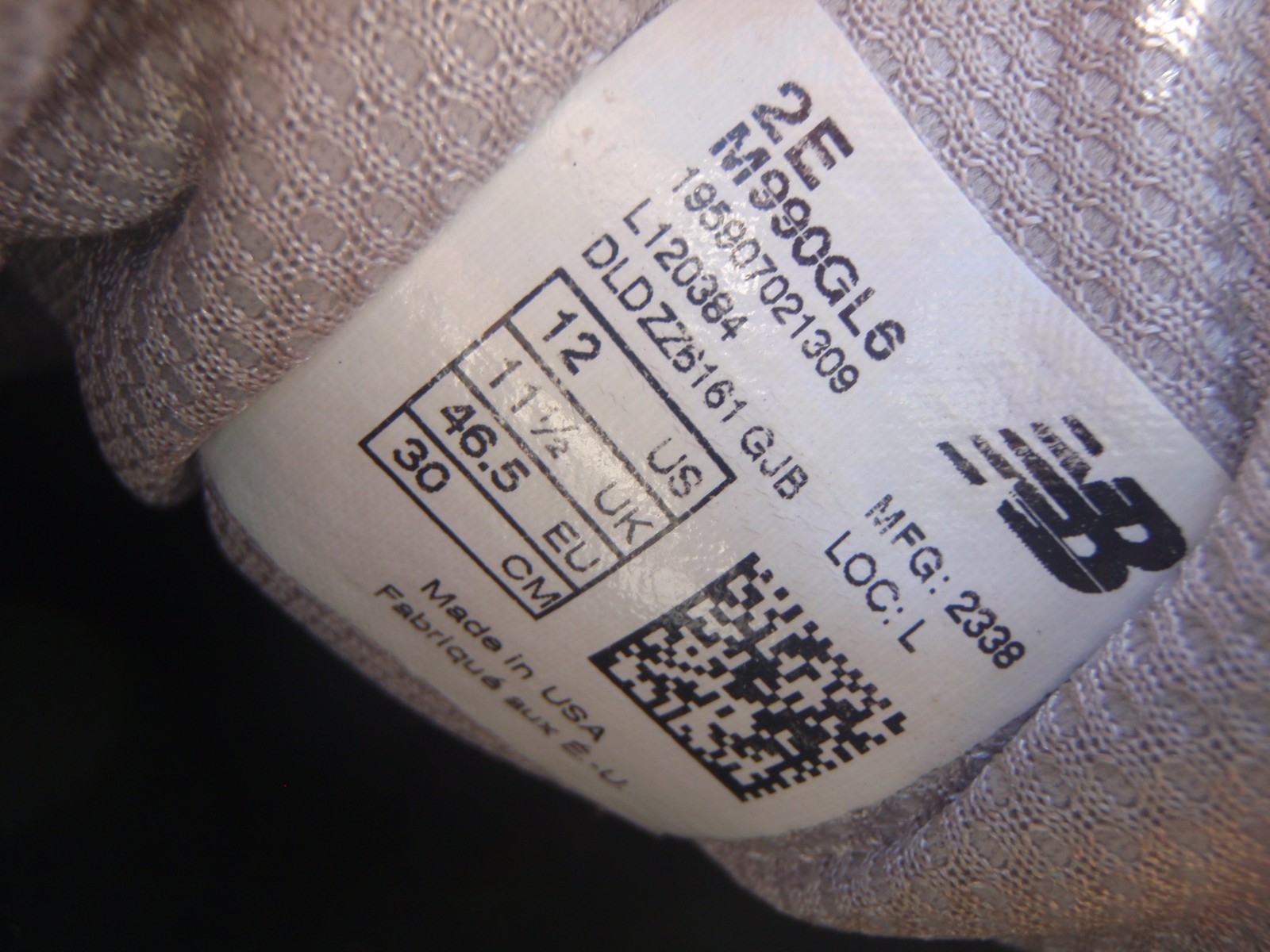 New Balance M990GL6 990v6  MEN 12 2E WIDE  EU 46.5  USA MADE 990 V6 GRAY SILVER image 4