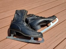Early 1960 s vintage Brooks All American men s ice skates black