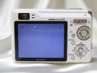 N Mint] Sony Cyber-shot DSC-W80 White Digital Camera 7.2MP w