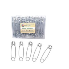 80Pcs Extra Large Safety Pins 2.2 inch 55mm -Heavy Duty Large Safety Pins