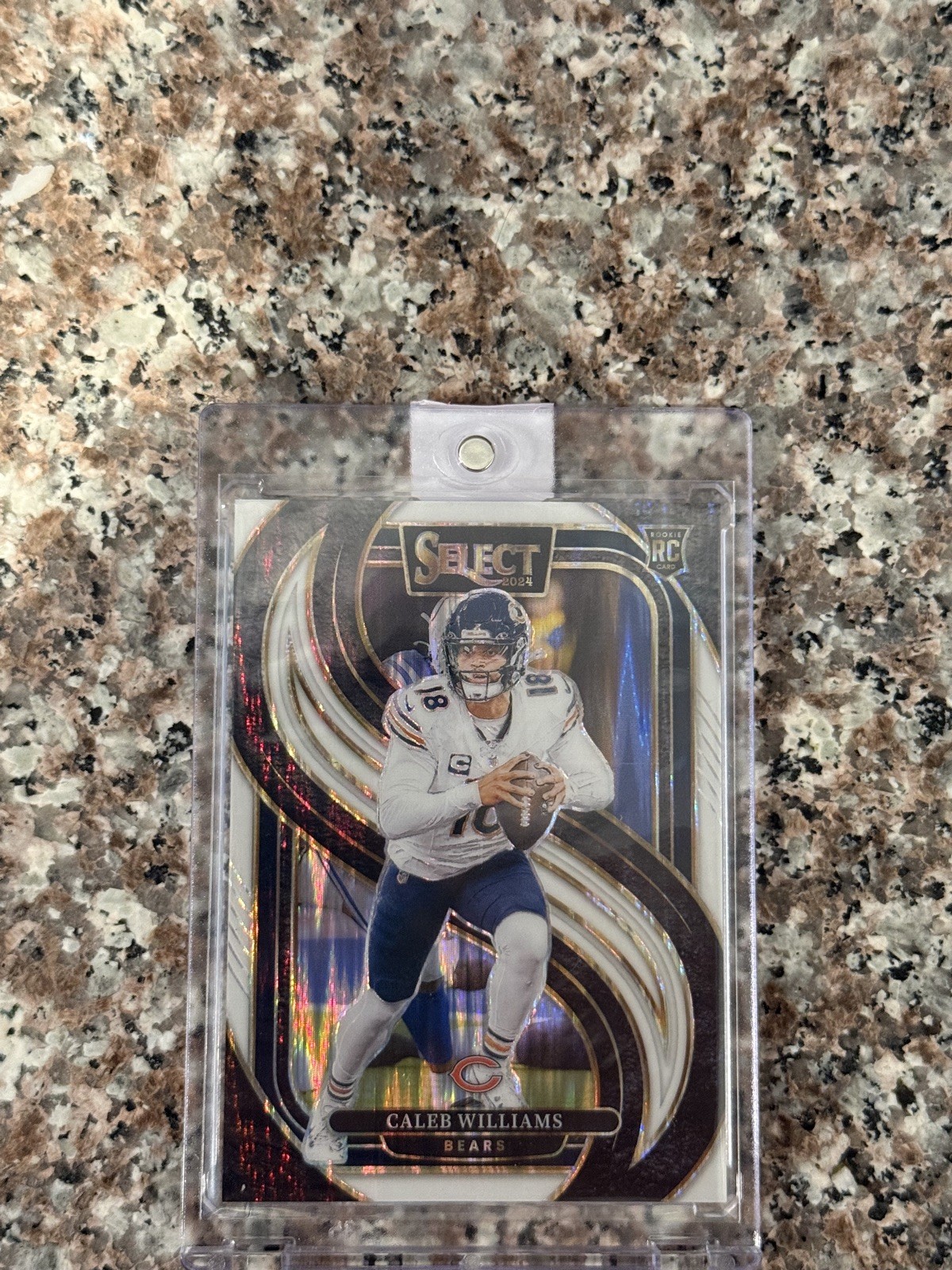 2024 Panini Select Caleb Williams Rookie Premier Level White Shock Prizm /199