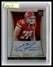 2013 Panini Select Eric Fisher Rookie Autographs Prizm #186 JERSEY# 72/199