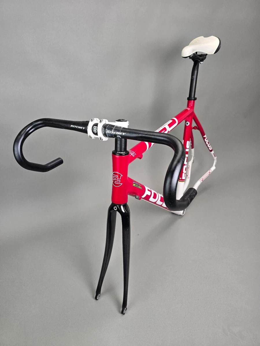 Alumnium Carbon Rahmen Set Focus 56 cm ( 51cm ) cm frame vintage Alu Rot Weiß