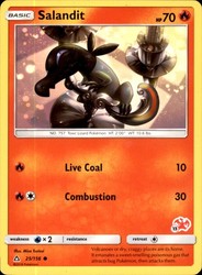 Salandit 025/156 Battle Academy Charizard Stamped Promo