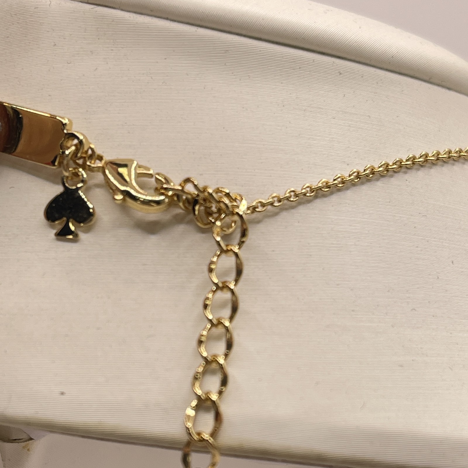 Kate Spade Womens Initial Pendant "M" Necklace Gold Tone 17" thumbnail 5