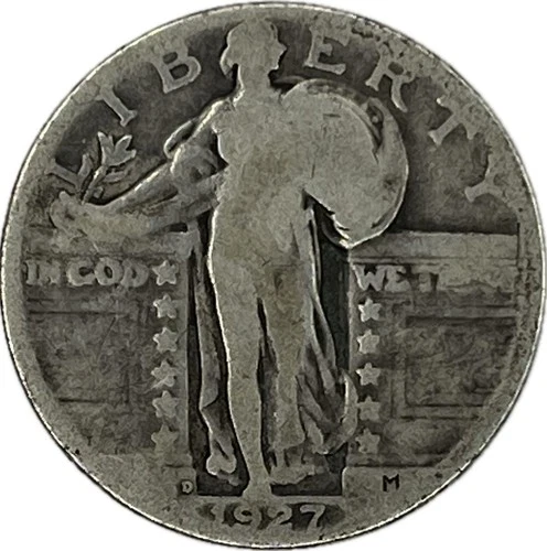 1927-D Standing Liberty Quarter in a SAFLIP® - Good