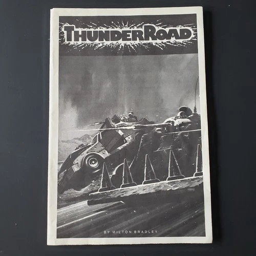 Vintage 1986 Milton Bradley Thunder Road Board Game Replacement Instructions