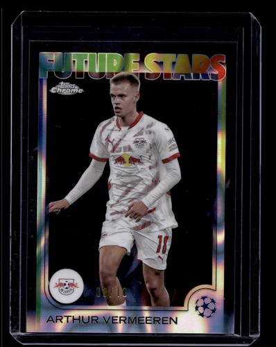 2024-25 Topps Chrome #135 Arthur Vermeeren rifrattore lava nero #/10